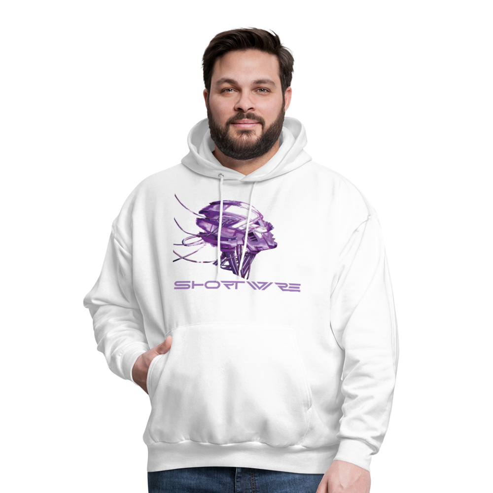 Shortwire Men's Hoodie - "Cortex Bomb" - white