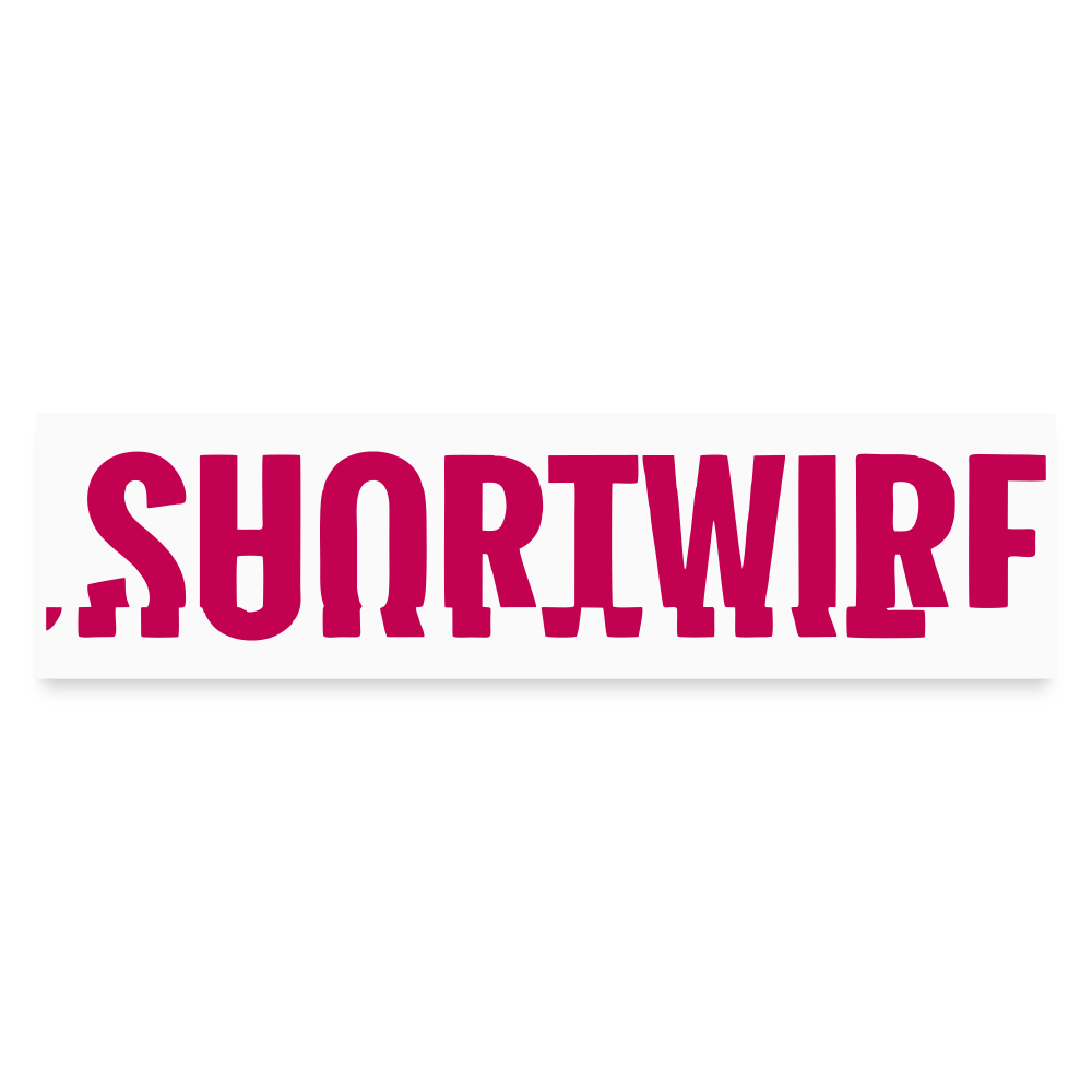 Bumper Sticker - "Shortwire" - white matte