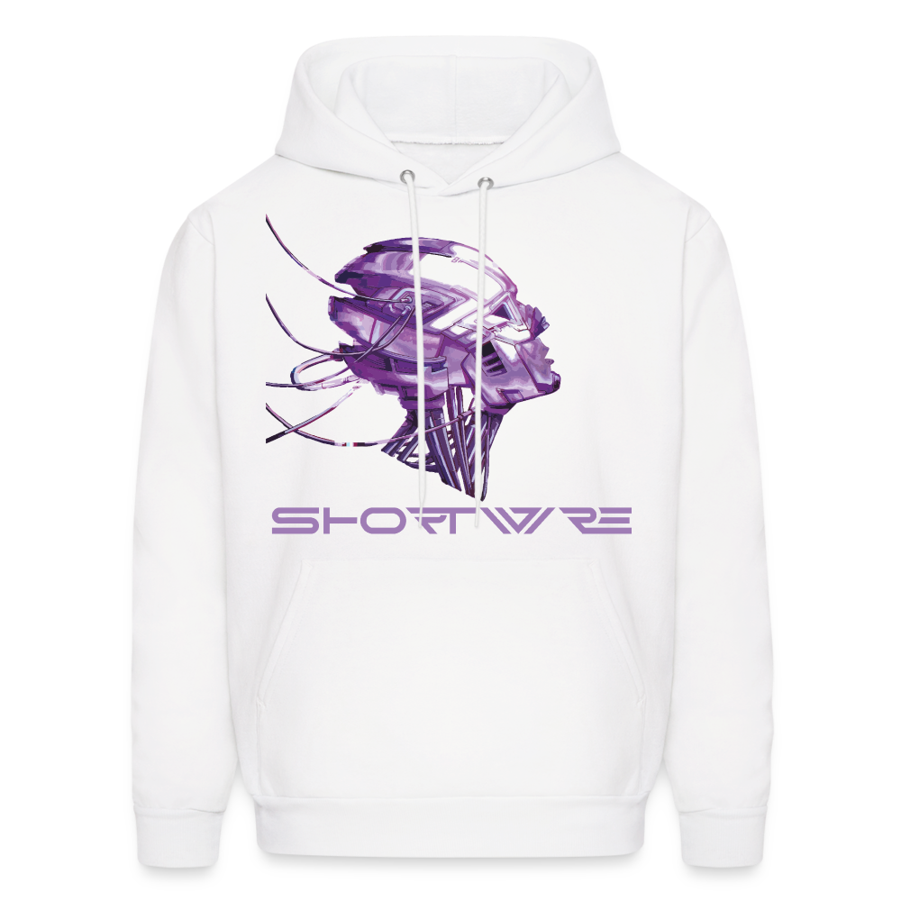 Shortwire Men's Hoodie - "Cortex Bomb" - white