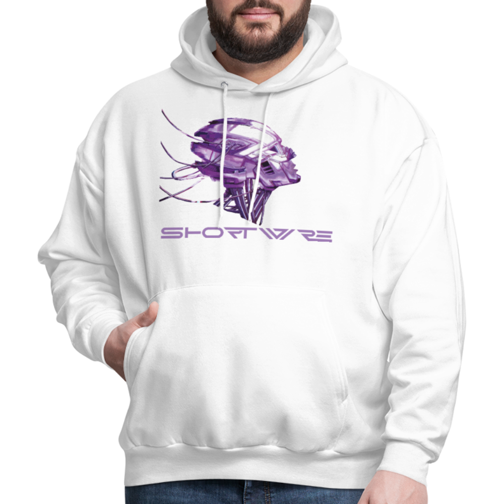 Shortwire Men's Hoodie - "Cortex Bomb" - white