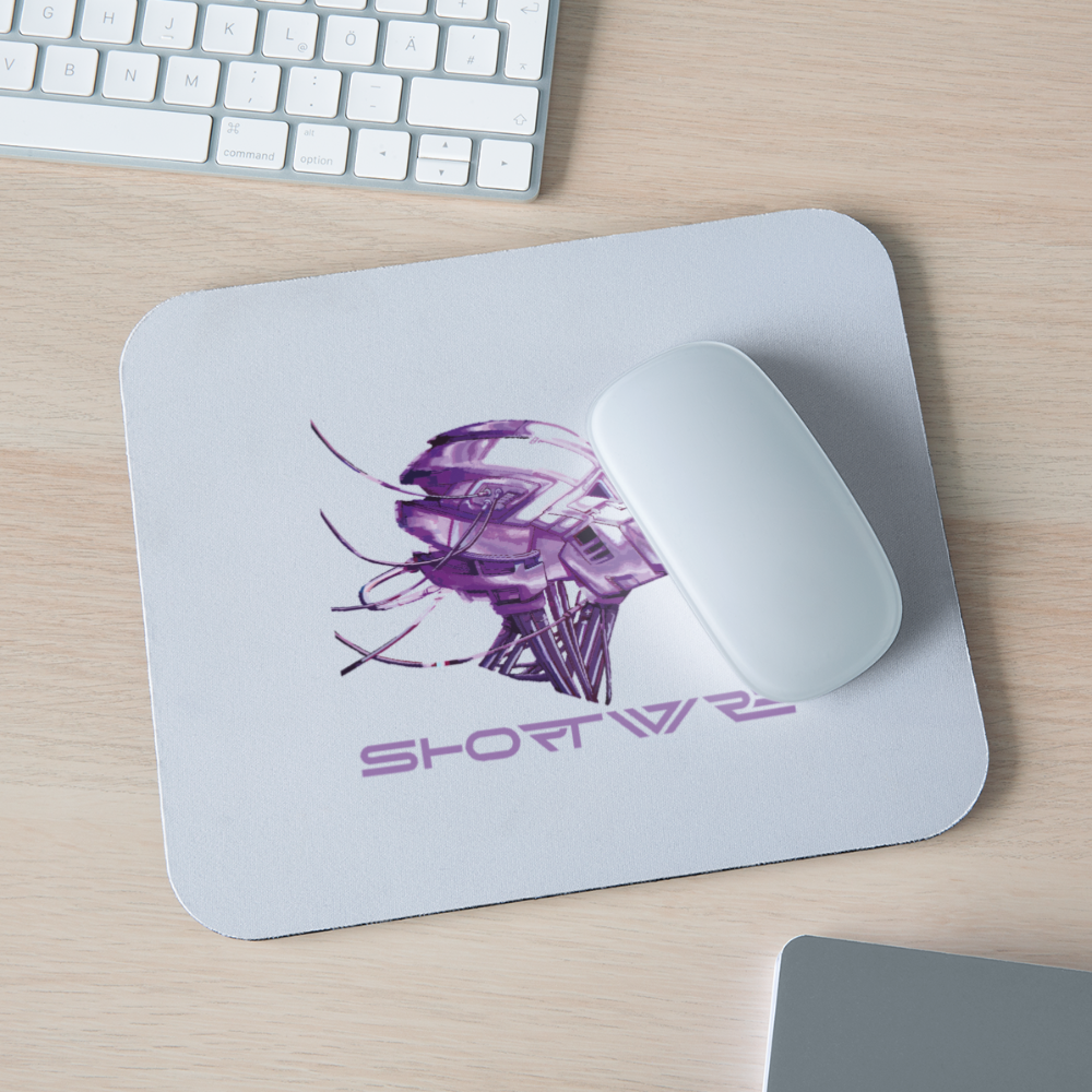 Shortwire Mouse pad Horizontal - "Cortex Bomb" - white