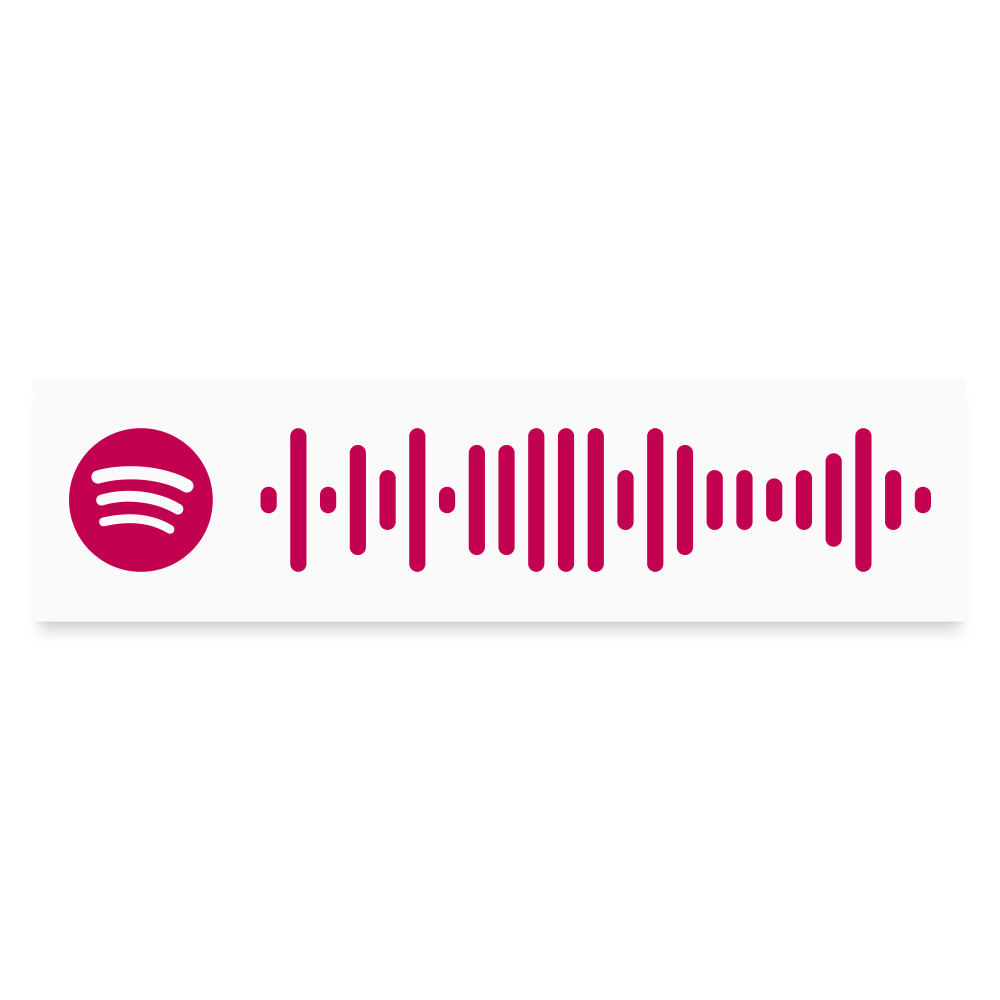 Spotify Code Bumper Sticker - "Shortwire" - white matte